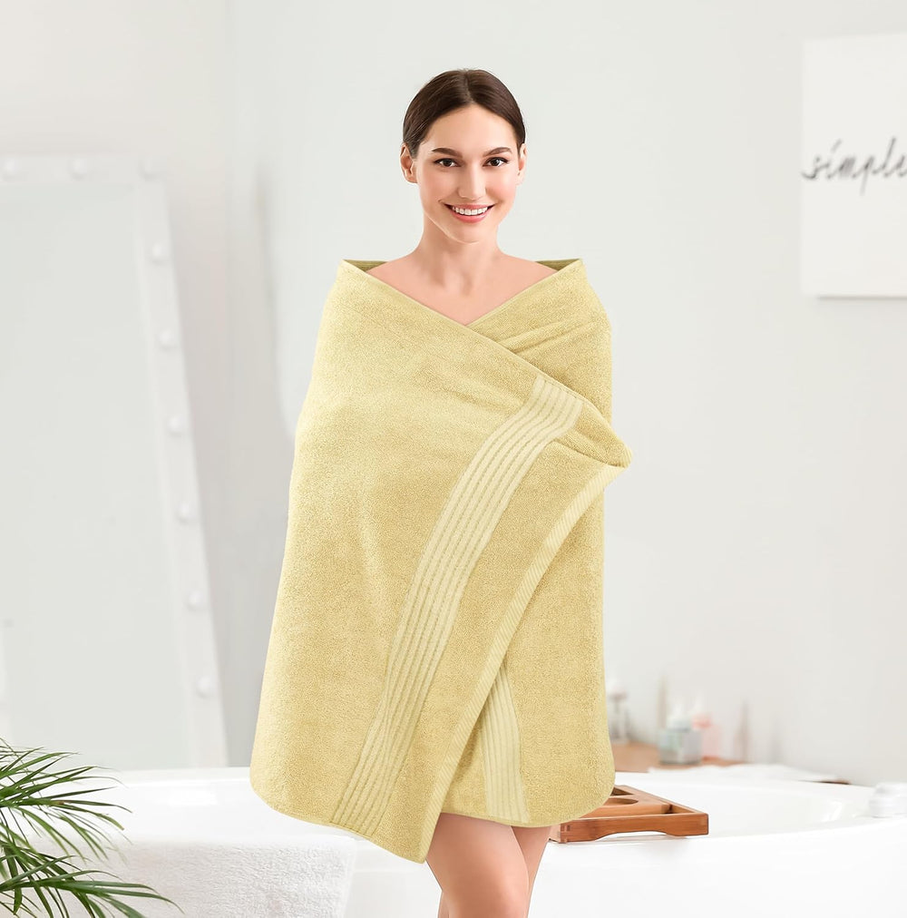 Utopia Towels Luxurious Bath Towels Set, 27x54 in, 4 Pack, Soft, Beige