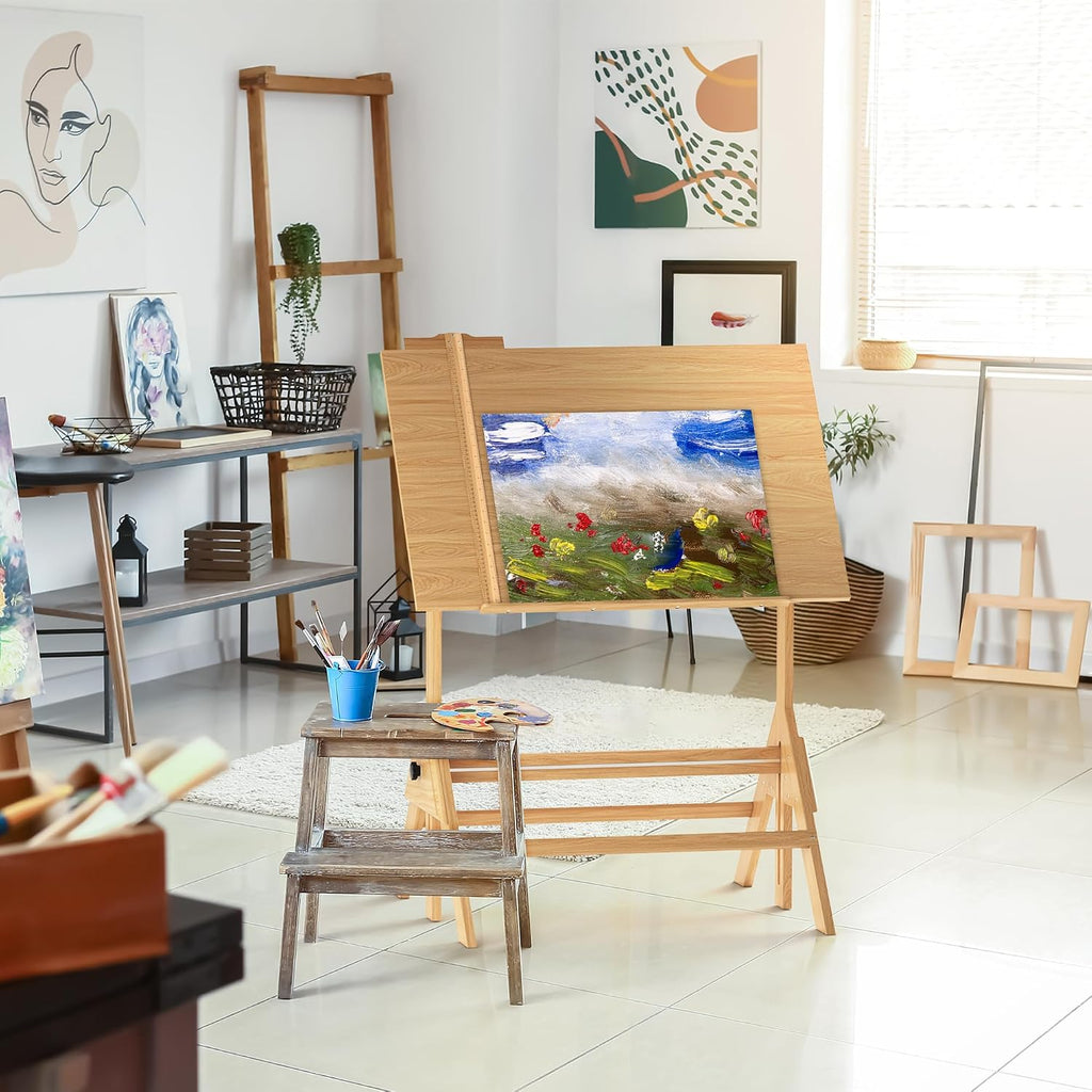 portable drafting table, artist table, drafting desk, architect, front angle view