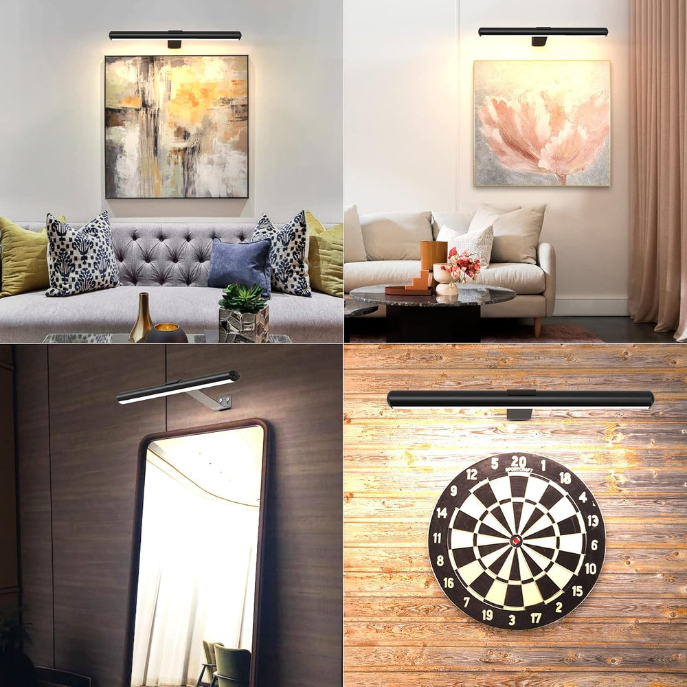 22'' Metal Art LED Display Light with 400LM, 3 Colors, Dimmable, Time...