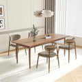 MALOL Upholstered Dining Chairs Set of 4, Curved Back Kitchen Chairs with Metal Legs and Anti Slip Pads, Dining Room Chair for Home and Restaurant, Camel