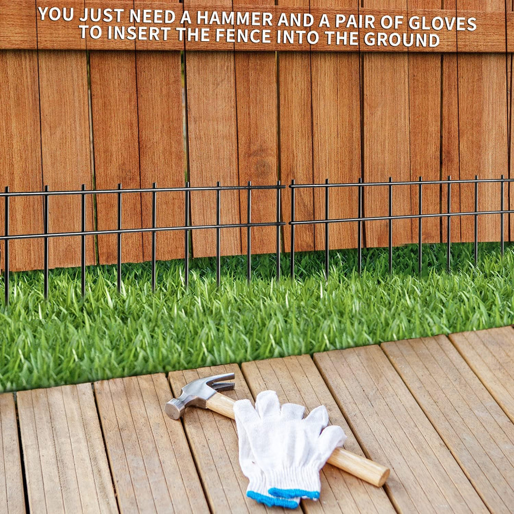 Adavin Small/Medium Animal Barrier Fence 25 Pack 20 in(L)X 10 in(H) Undergrou...