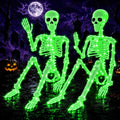 2Pack36 Halloween Light up Skeleton Deco(350 Green Lights,6H auto‑Off)