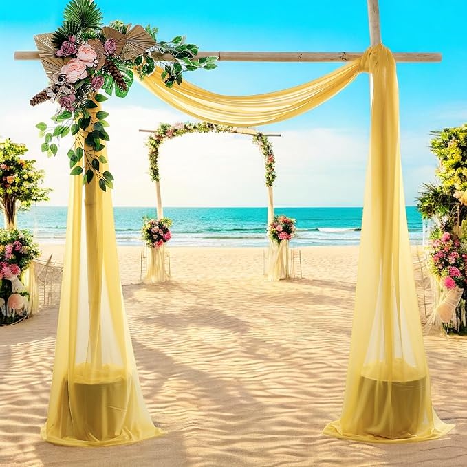 MDS Halloween Chiffon Draping Fabric - 2 Panel, 30" Wide x 40ft Long - S...