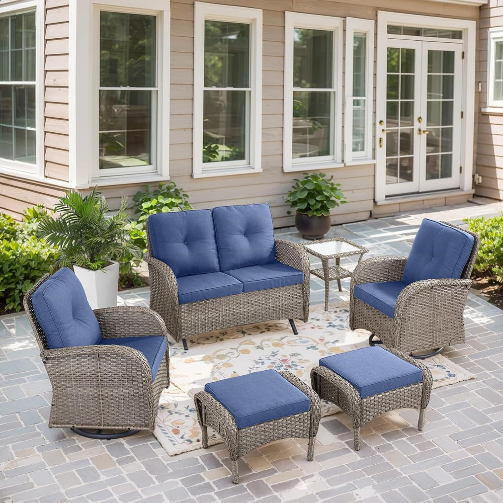 Belord Outdoor Glider Bench Patio Loveseat - 500 Lbs Weight Capacity 2 Seater...