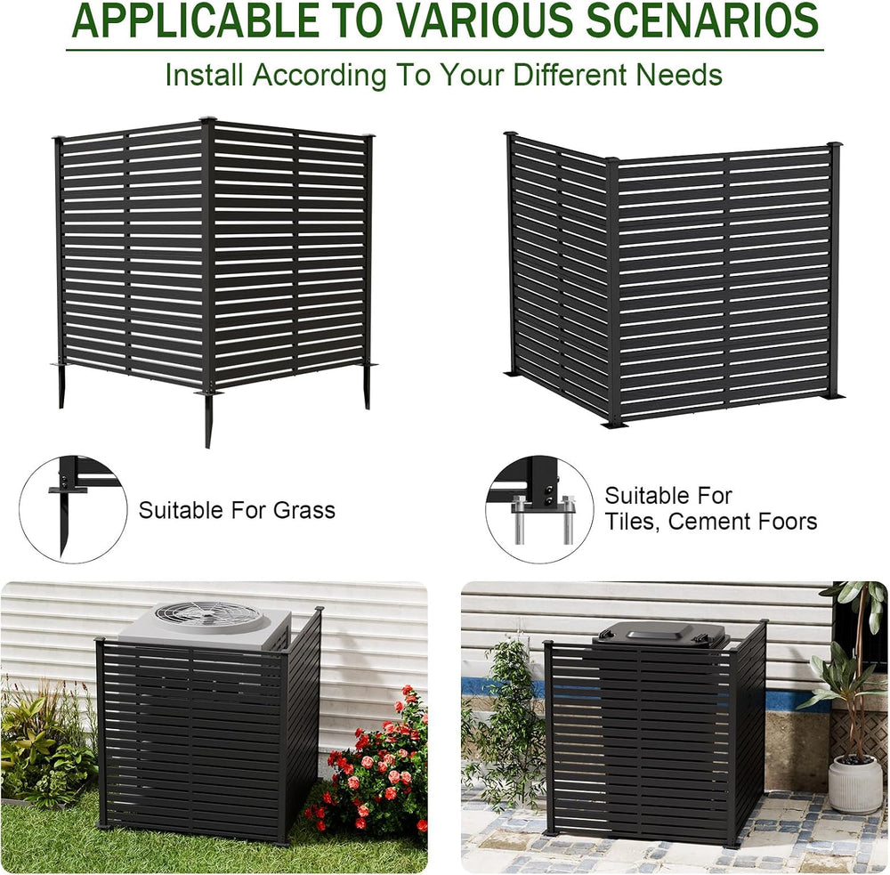 47" W x 48" H Air Conditioner Fence Panels, Pool Equipment Enclosur...