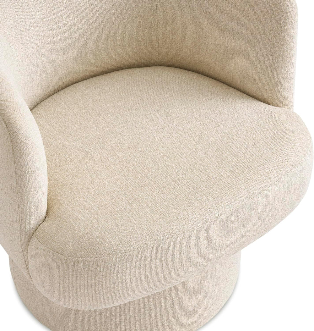 mopio Orbix Swivel Accent Chair, Upholstered (Cereal, Single, Swivel)