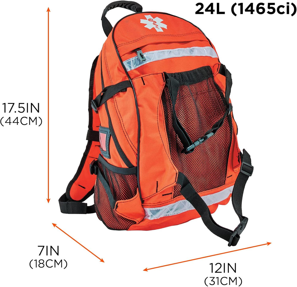 17-1/2" Backpack Trauma Bag, Orange