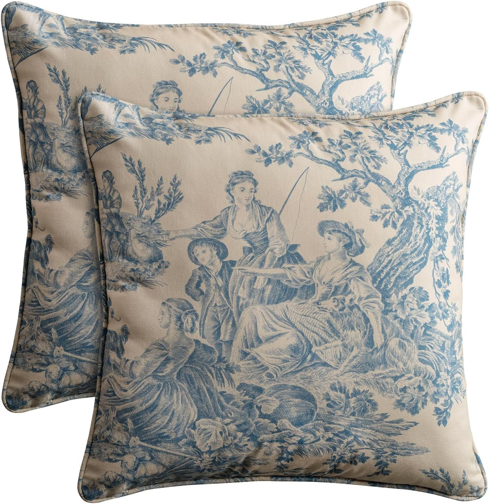 Maison d' Hermine Throw Pillow Covers 100% Cotton (20" x 20" - ...