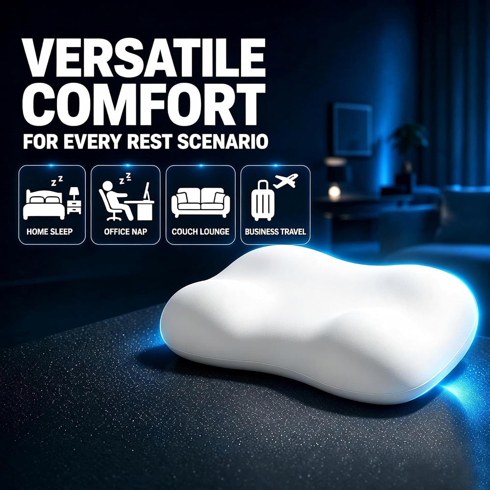 Cervical Neck Pillow for Neck Pain Relief, Ergonomic Side Sleeper Cloud Deep ...
