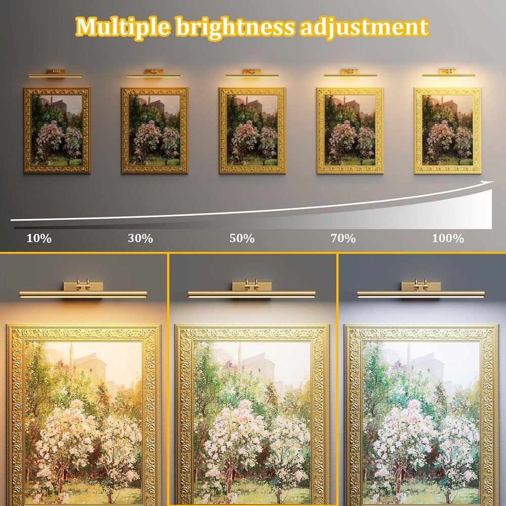 Picture Light for Wall Set of 2, Gold