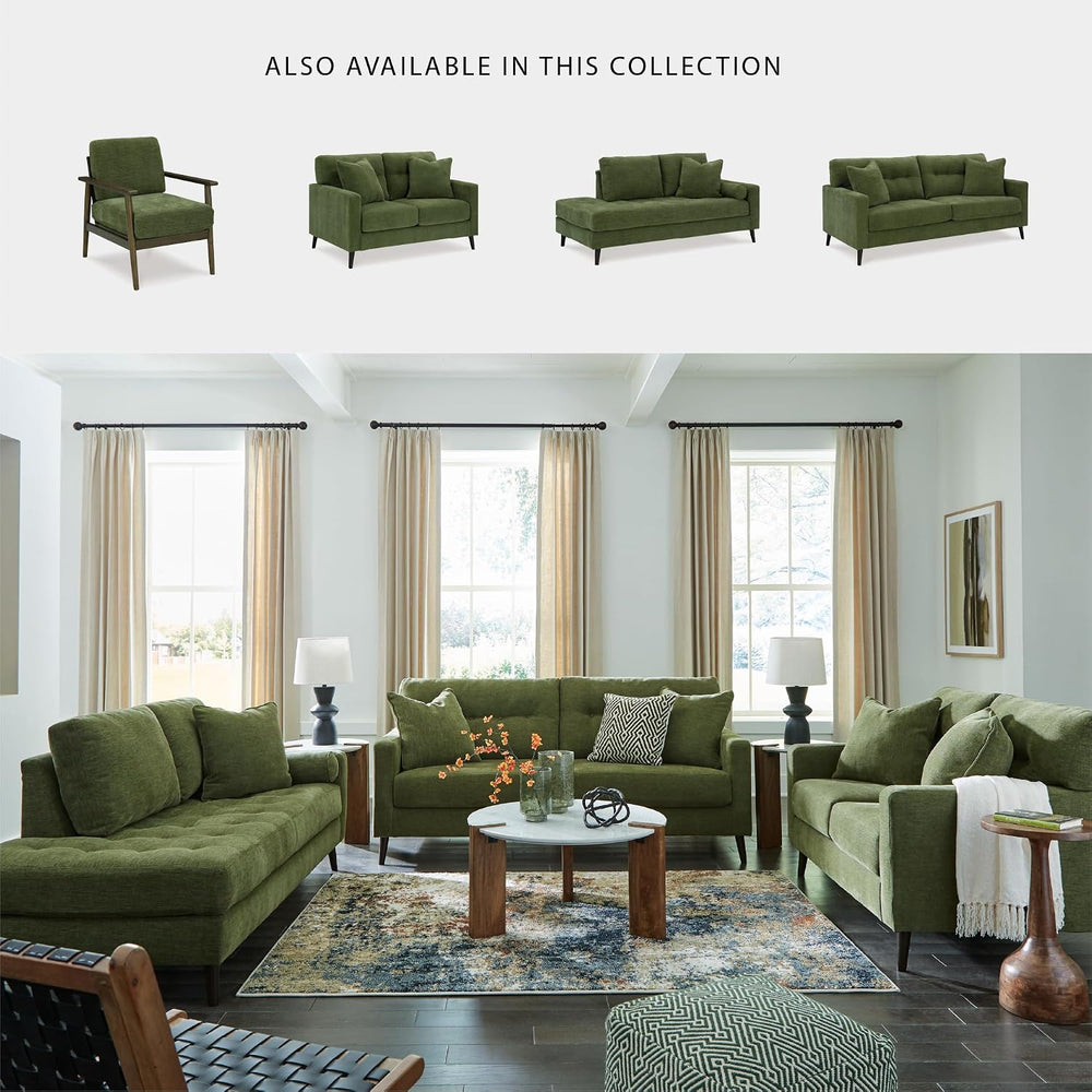 Signature Design by Ashley Bixler Mid-Century Modern Tufted Right-arm Facing ...