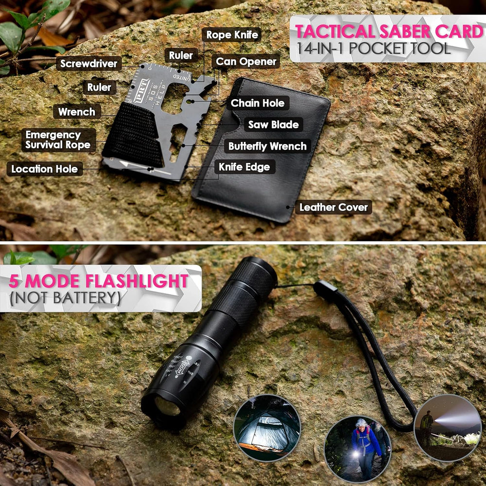 Emergency Survival Kit and First Aid Kit, Self Defense Kit Safety Kit, Surviv...