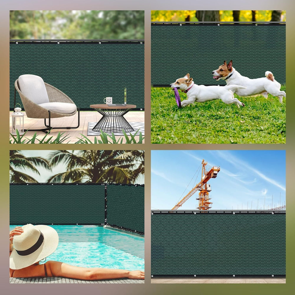 Privacy Screen Fence, TOTU 6ft x 50ft Heavy Duty Net Cover, for Wall Garden Y...
