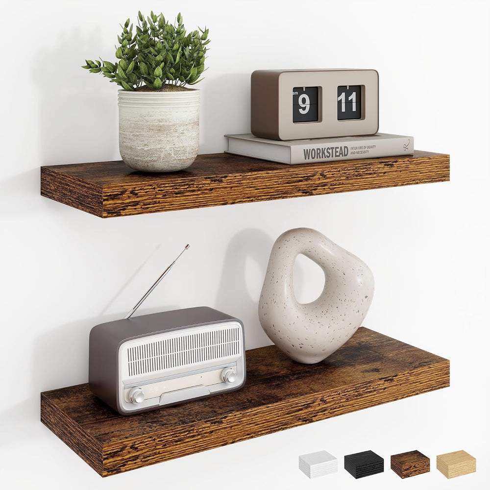 Dreamland Floating Shelves, 20Inch Rustic Wooden Wall Shelves for Bathroom|Be...