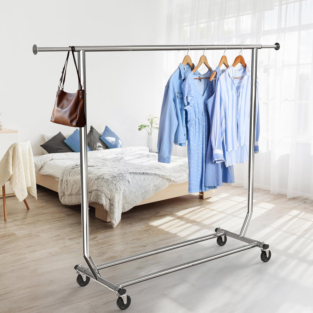Simple Houseware Supreme Commercial Grade Clothing Garment Rack, Chrome