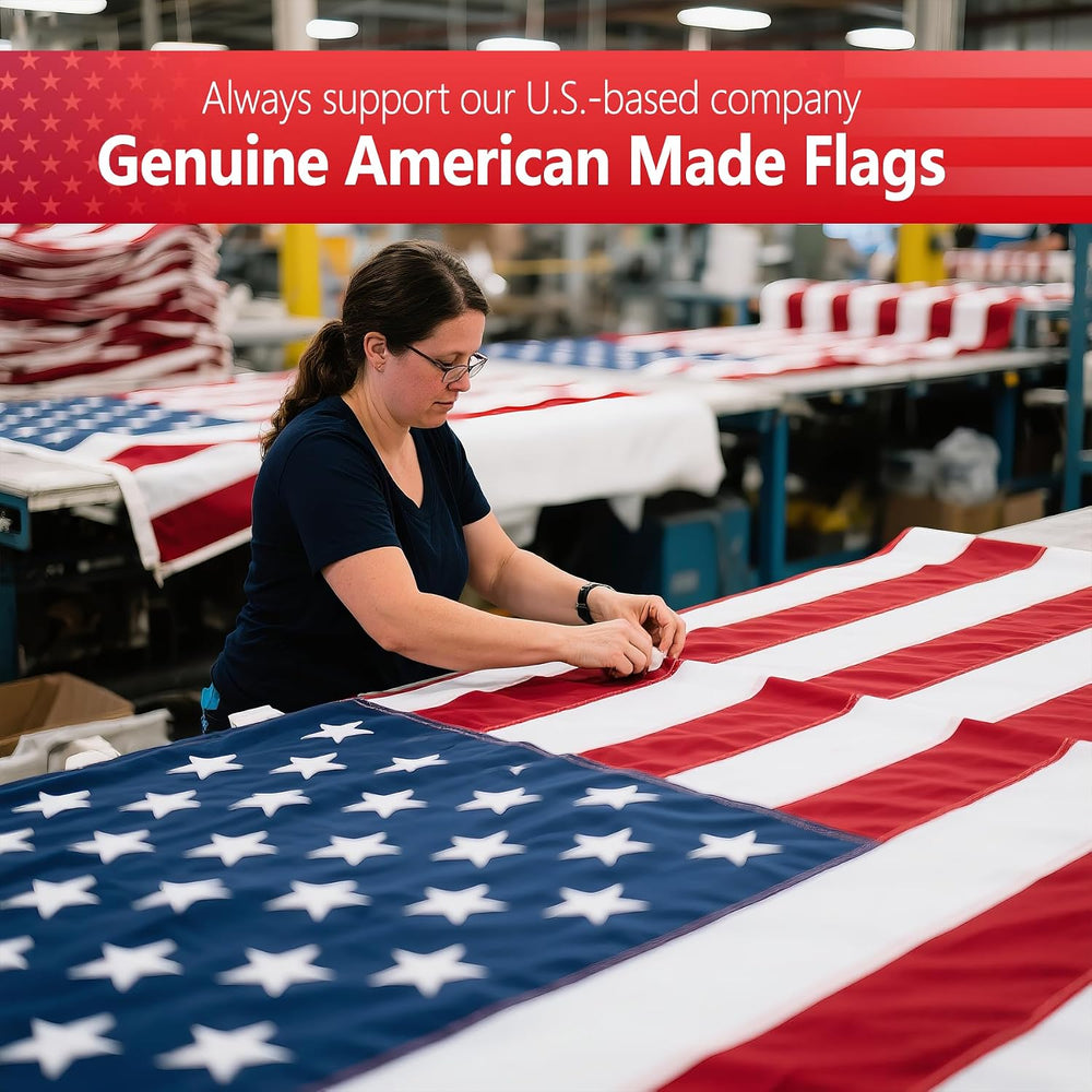 Indestructible 4x6 American Flag Outdoor Heavy Duty Made in USA,Vivid Color A...