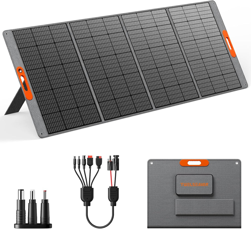 400W Portable Solar Panel for Power Station, 24% High Efficiency Lightweight ...