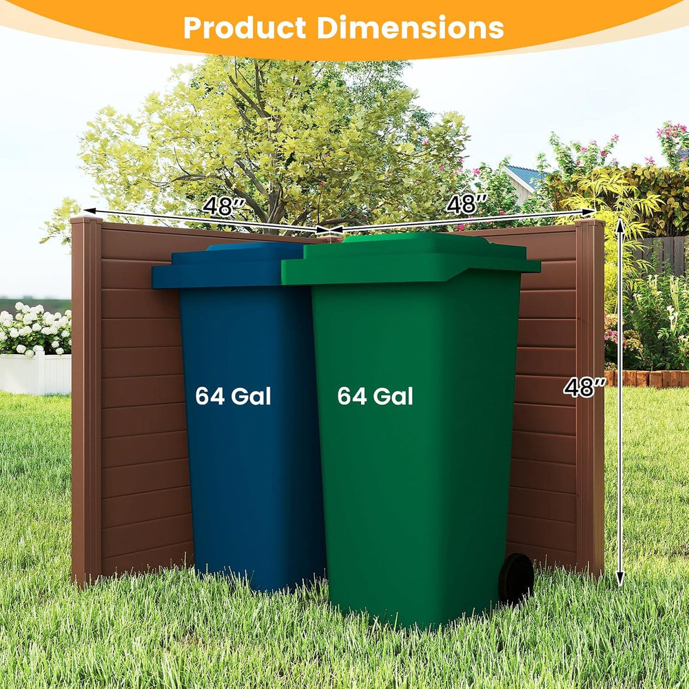 GIANTEX No-Dig Air Conditioner Fence, 4 Panels, 48''W x 48''H...