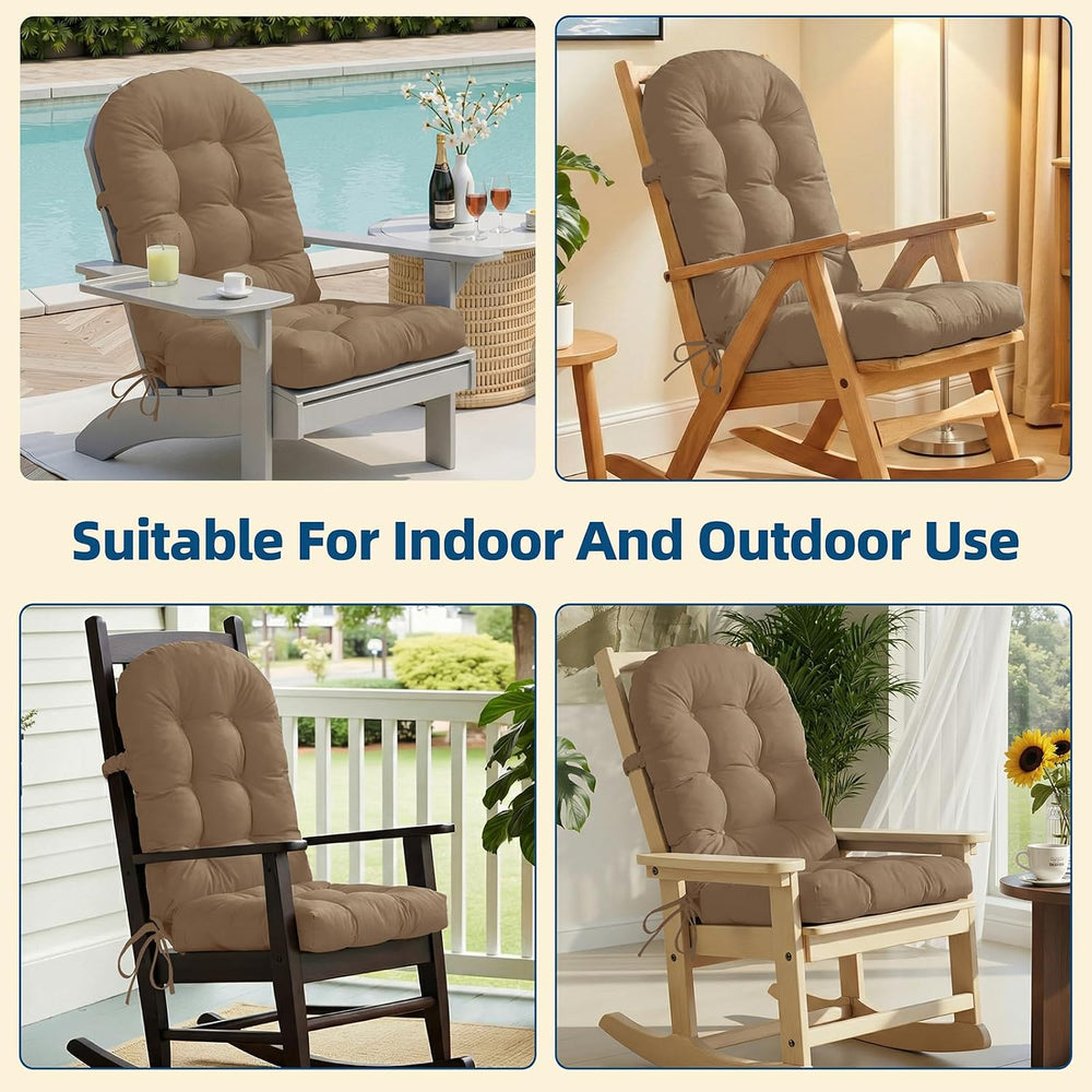Adirondack Chair Cushion with Non-Slip & Waterproof, 44x19x4 Inch Thick H...