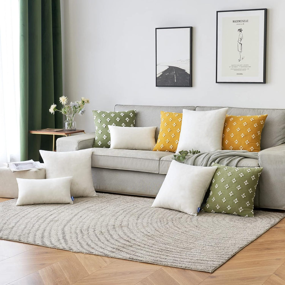 MIULEE Pillow Insert 14x40 Inch Decorative Rectangle Throw Pillow Inserts