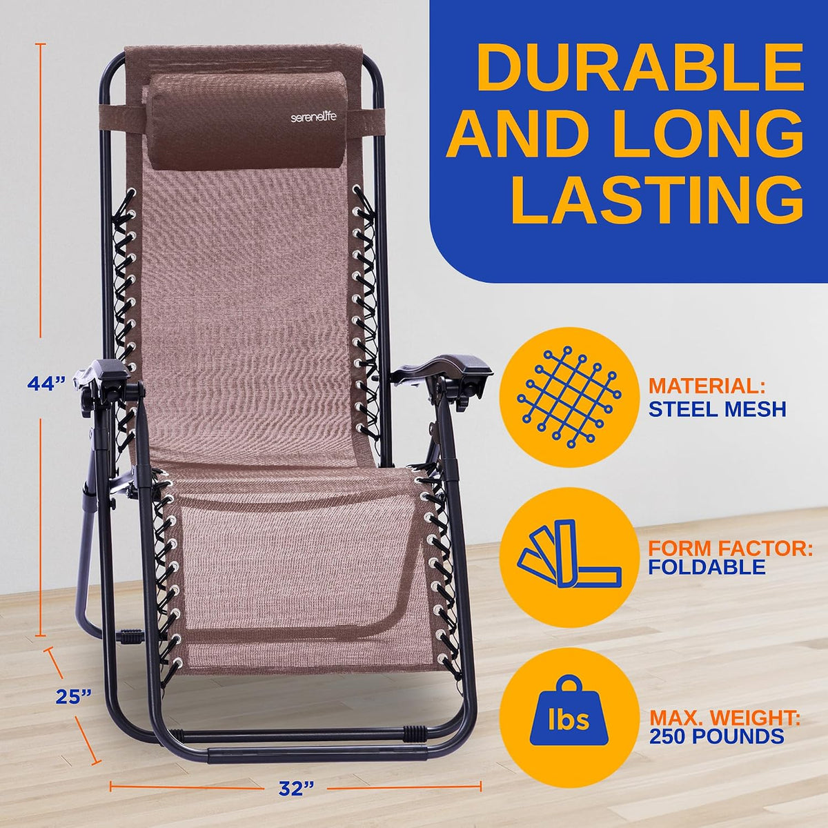 serenelife 2 pack zero gravity recliner chairs with shown in use
