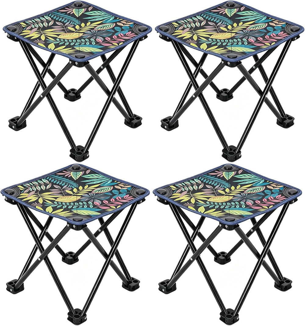 Portable Folding Camping Stool Outdoor Lightweight Foot Stool & Carry Bag