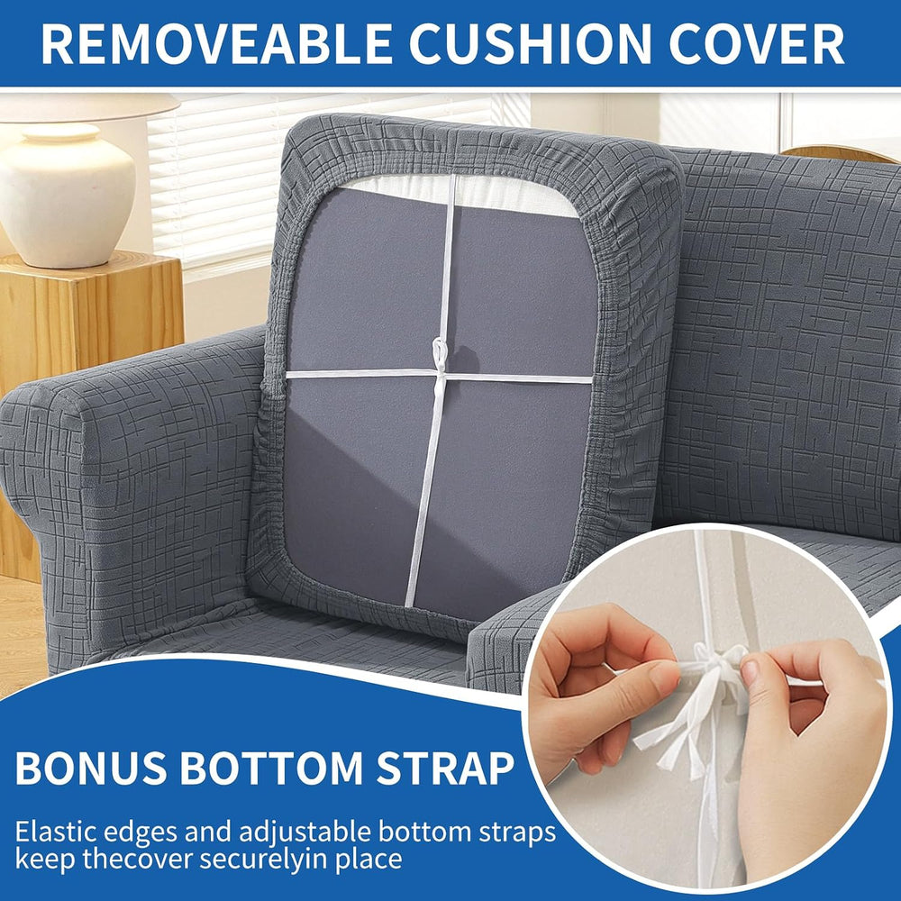 CYCMCAO 2 Piece Stretch Armchair Covers for 1 Cushion Couch, Chair 31"-4...
