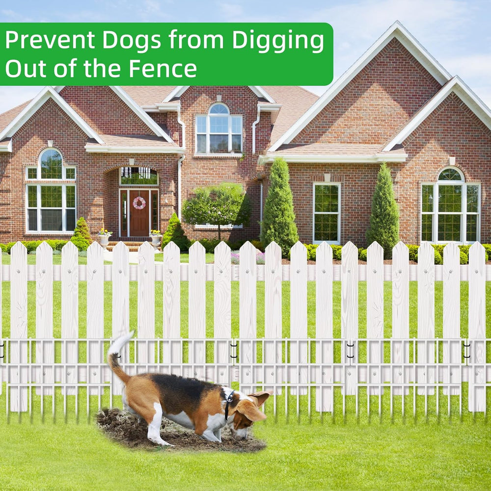 39.5ft(L) X 13in(H) Animal Barrier Fence, 28 Panels No Dig Fence for Dogs, 1....