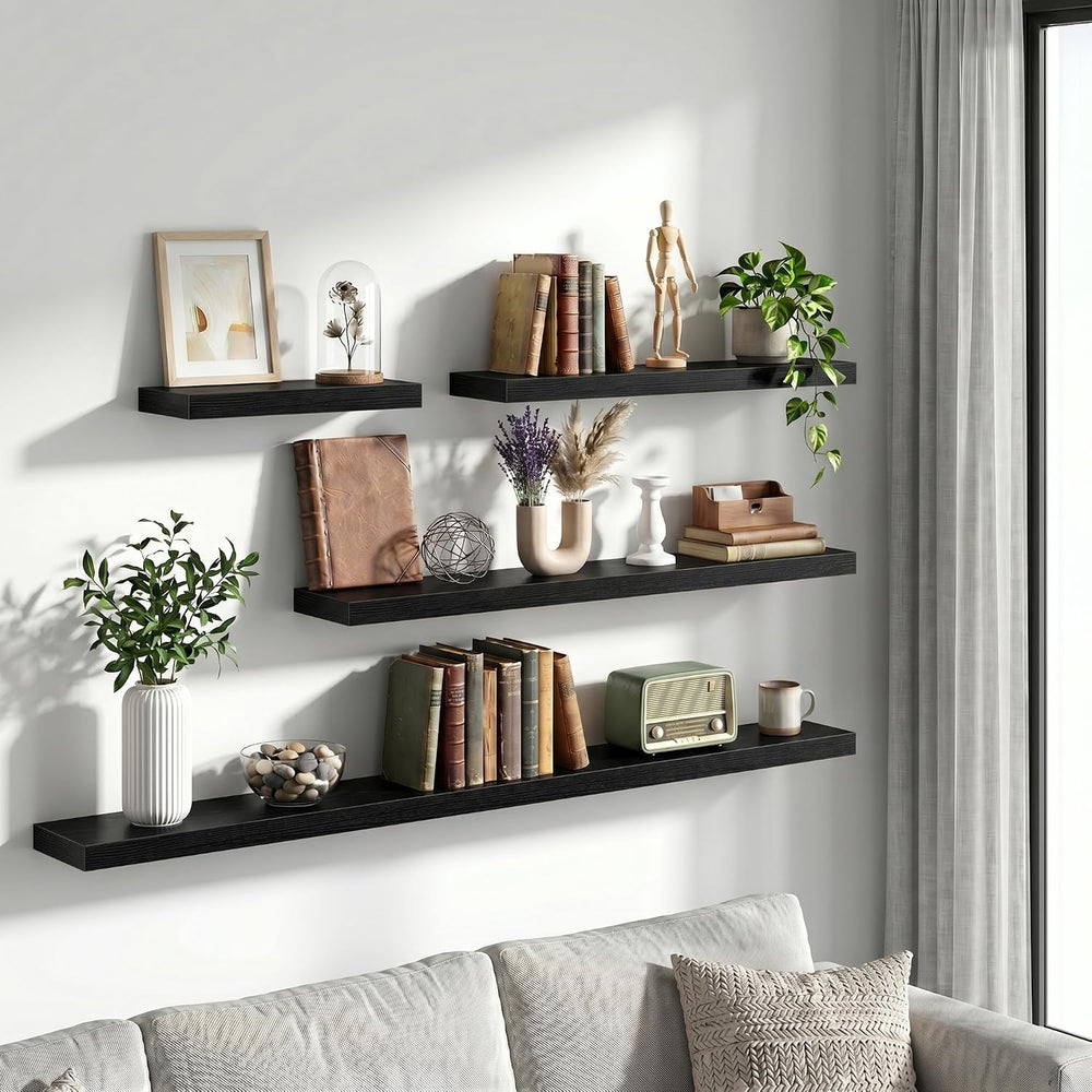 Vivelove 30 Inch Floating Shelves Wall Mounted for Display, 6.5 Deep Duty She...