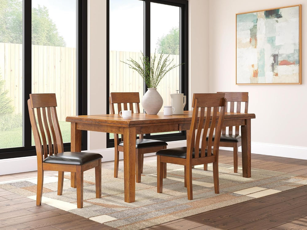 Signature Design by Ashley Ralene Wood Dining Chairs Set of 2, Brown