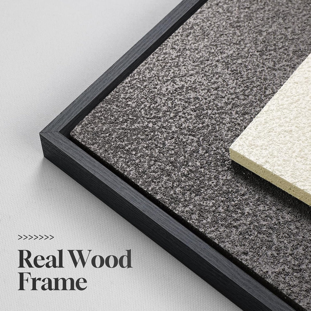 Large 3D Framed Abstract Wall Art Set, 3 Piece Modern Artwork for Walls
