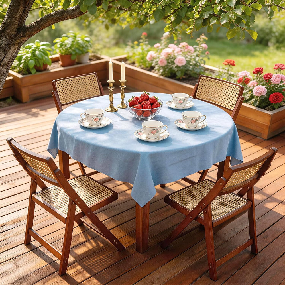 Rattan Dining Chairs Walnut Natural Resin Rattan Chair Foldable 4 Pack