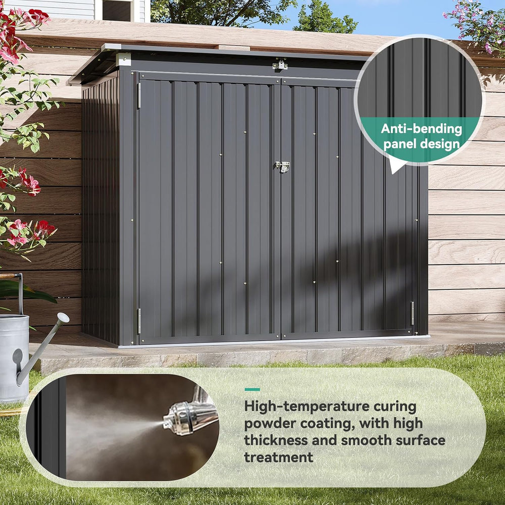 60 Cu.Ft Outdoor Trash Can Storage Shed