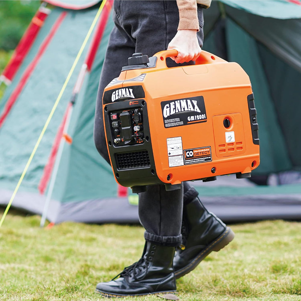 GENMAX Portable Generator，1200W Ultra-Quiet Gas Engine, EPA Compliant, Eco-Mo...