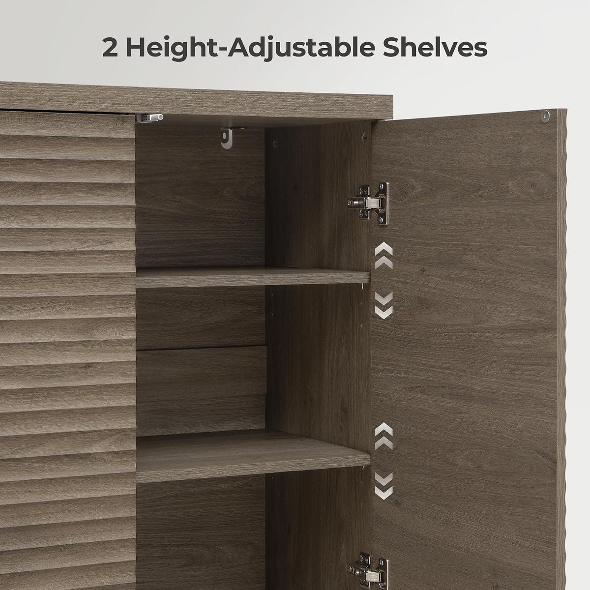 SICOTAS Buffet Cabinet with Storage Sideboard Cabinet with Doors & Shelves