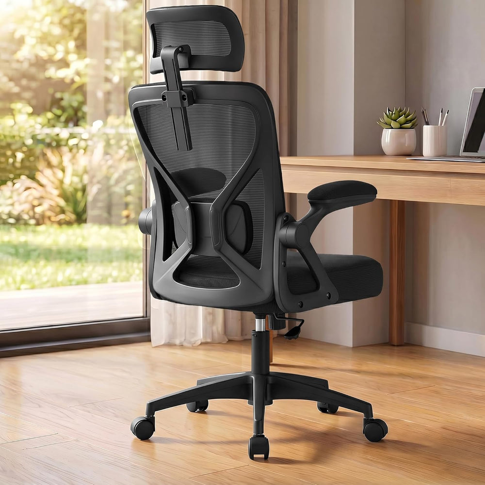 SONGMICS Ergonomic Mesh Office Chair with Adjustable Lumbar Support