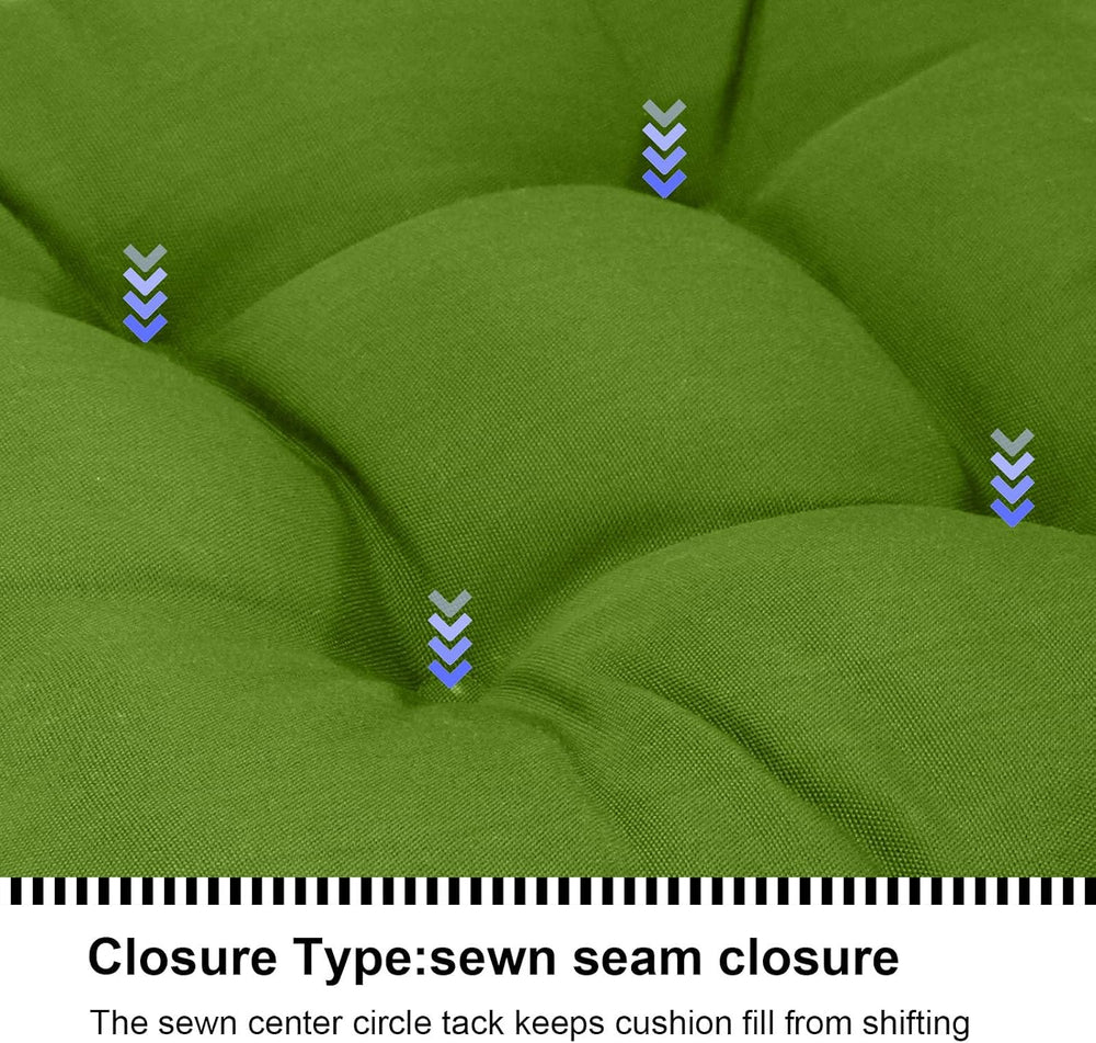 Outdoor Tufted Wicker Cushions Seat Cushions for Patio Furniture Set of 2, 19...
