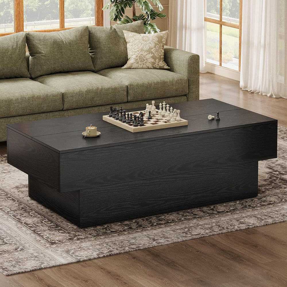 Tribesigns 55-Inch Wooden Coffee Table, Modern Rectangular Tea Table, Large C...