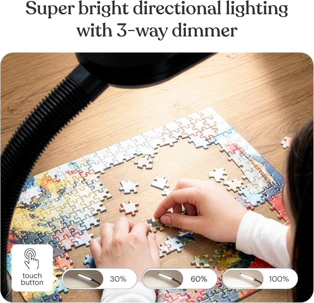 Brightech Litespan - Bright LED Floor Reading Lamp for Over Chair Crafts and ...