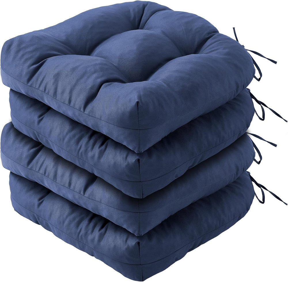IPYNBAP Outdoor Chair Cushions Set of 4, Patio Chair Cushions with Ties, 19x1...