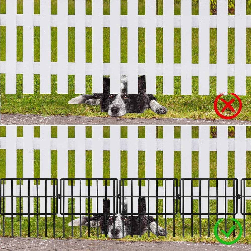 Getlay Garden Fencing Animal Barrier 24 ft(L)×13 in(H), 24Panels No Dig Fence...