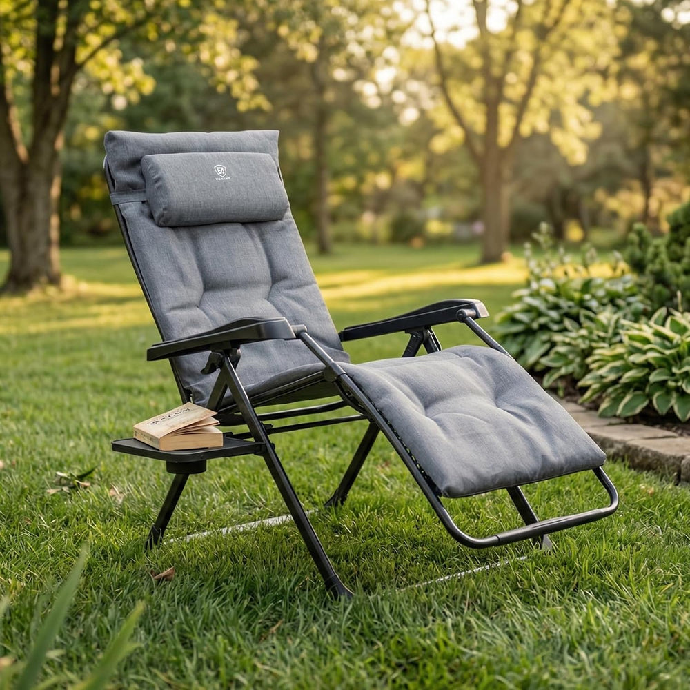 EVER ADVANCED Aluminum Zero Gravity Chair, 2.4" Padded, 350 lb Capacity