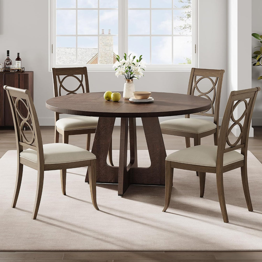 idealhouse 47 in round large dining table set on a desk or shelf