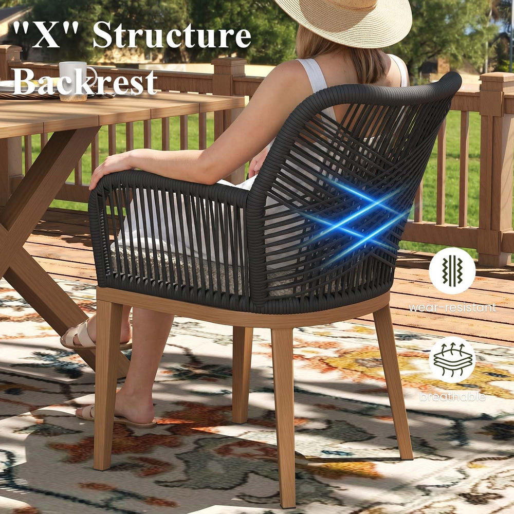 LayinSun Outdoor Dining Set for 12, 14 Pieces Patio Furniture Sets with Alumi...