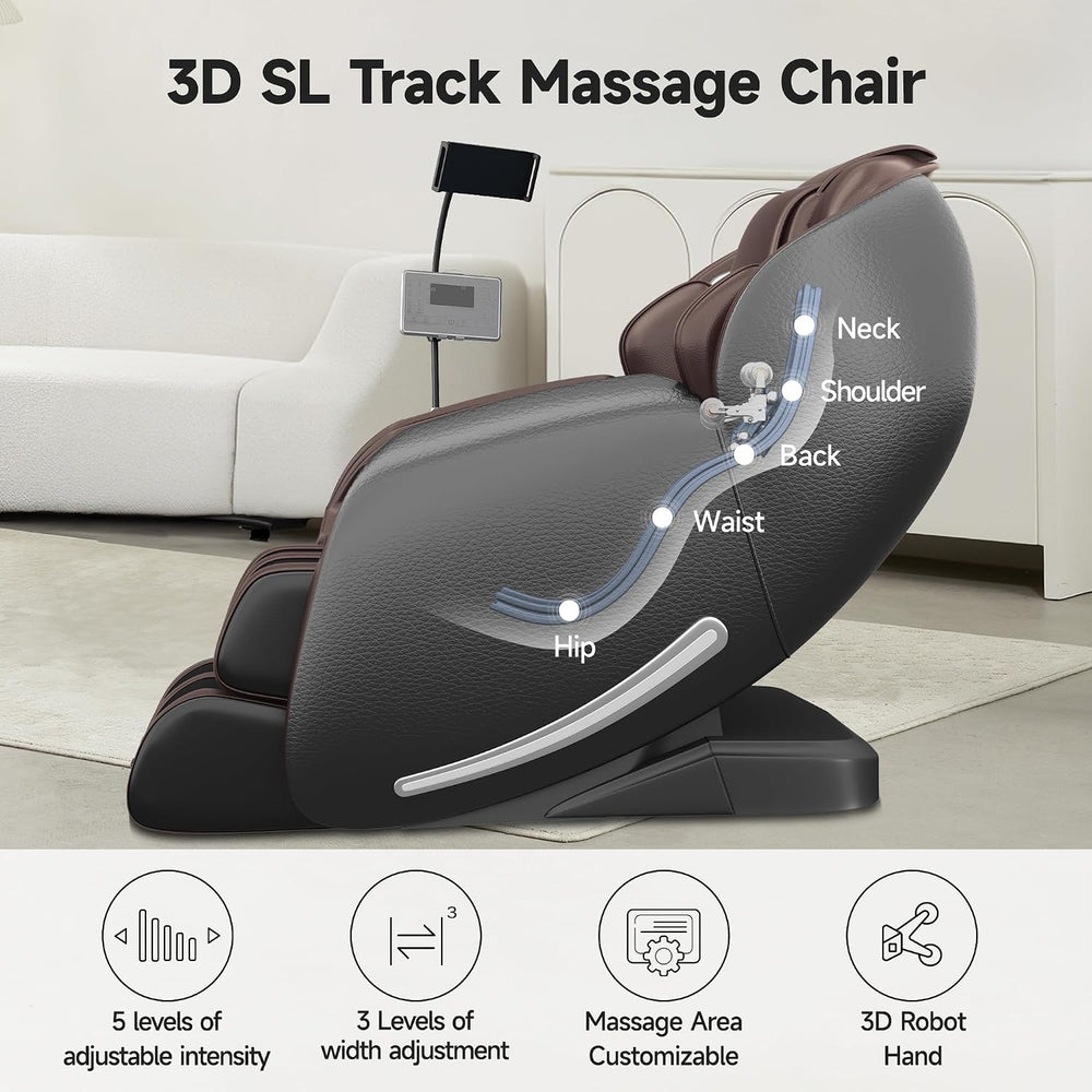Real Relax 2026 3D Massage Chair Full Body with Unique Phone Controller