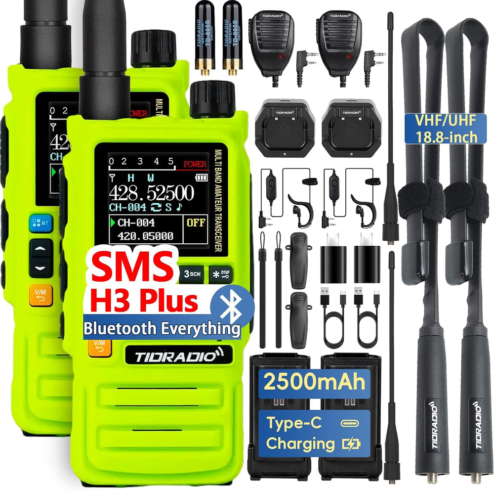 TIDRADIO TD-H3 Plus Ham Radio Handheld, Bluetooth-Headphone-connectable,Wirel...