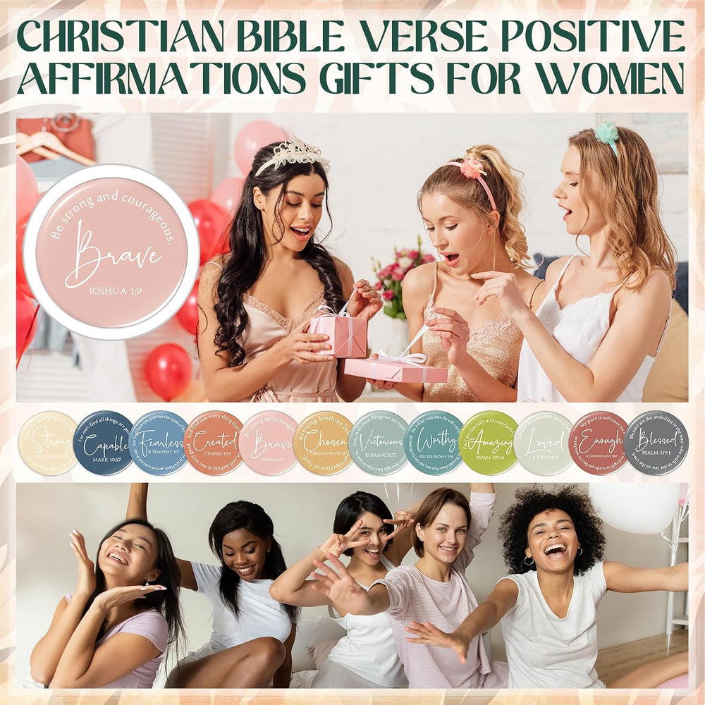 72 Pcs Mini Compact Mirrors Bulk Small Christian Gifts for Women, Morandi