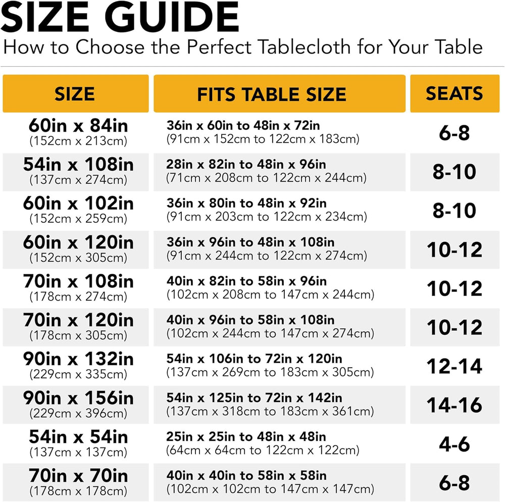 10-Pack White Tablecloths for Rectangle Tables, 60 x 120 Inches