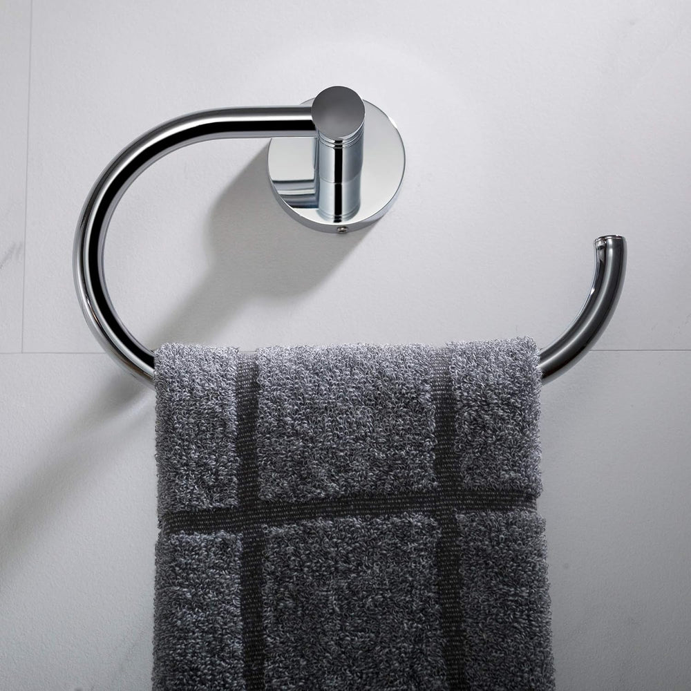 KRAUS Elie Bathroom Towel Ring, Chrome Finish, KEA-18825CH
