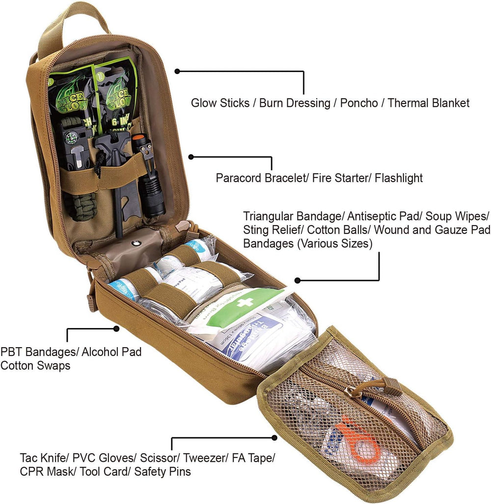 EVERLIT 250 Pcs Survival First Aid Kit